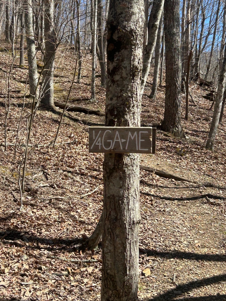 1/4 Way Sign